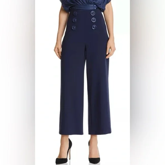 Alice and Olivia Ferris Cropped Sailor Pants - Picture 1 of 9